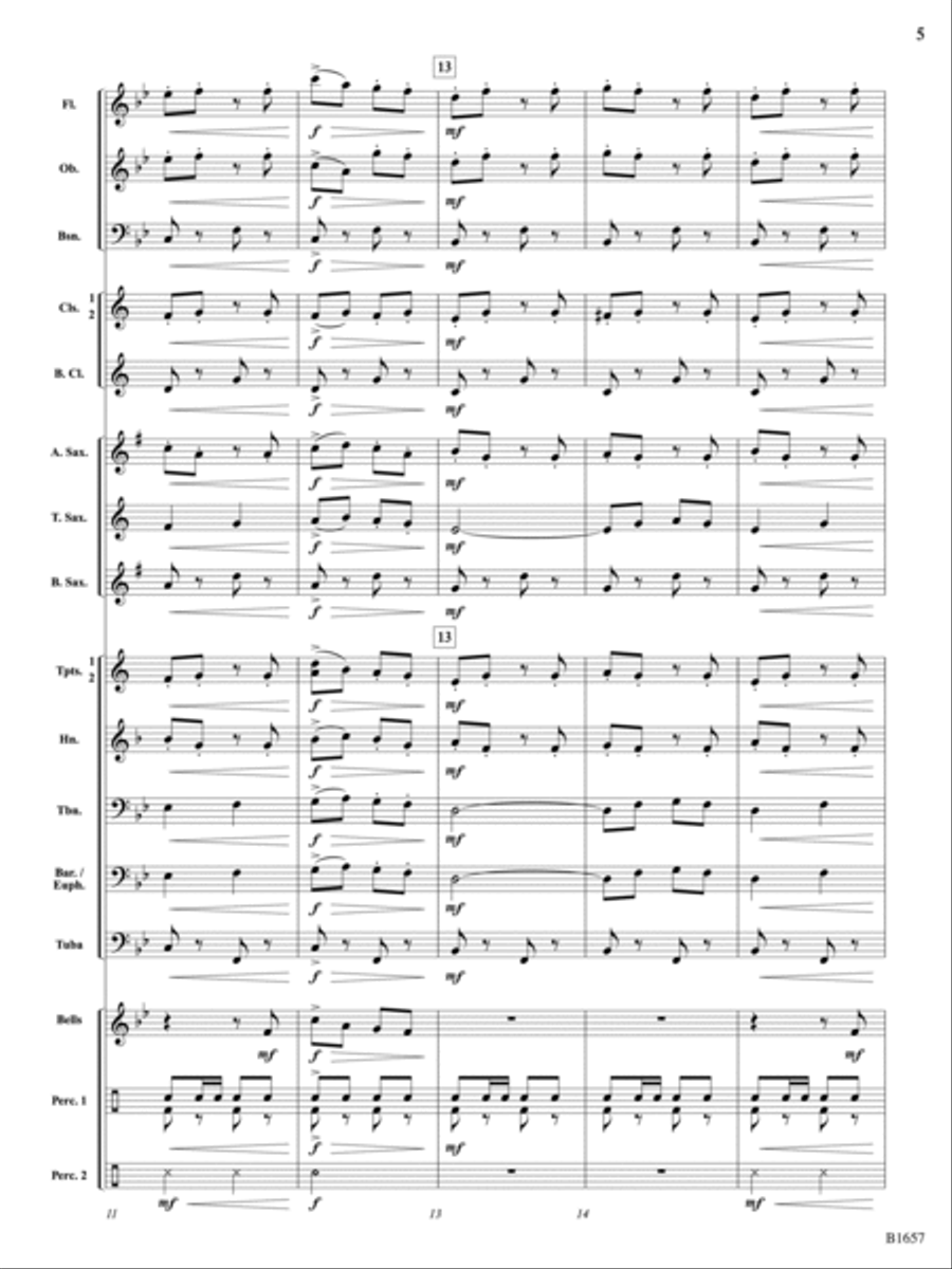 Mad Dash: Score Mad Dash: Score Concert Band scores gallery preview page 5