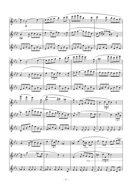 Entr'acte from "Carmen" Intermezzo for flute trio image number null
