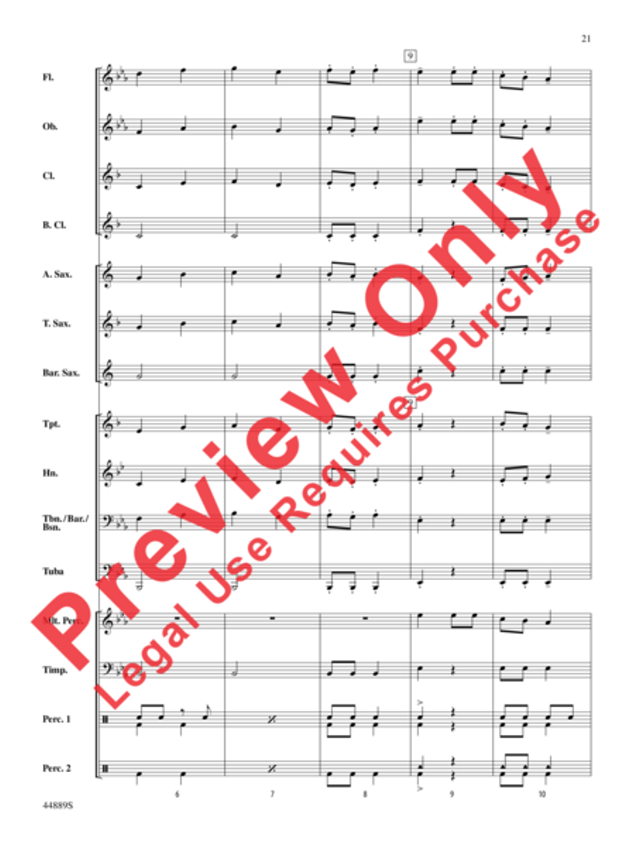 Three Miniature Nutcrackers Concert Band scores gallery preview page 21