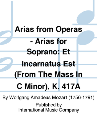 Book cover for Et Incarnatus Est (From The Mass In C Minor) (L. & E.), K. 417A