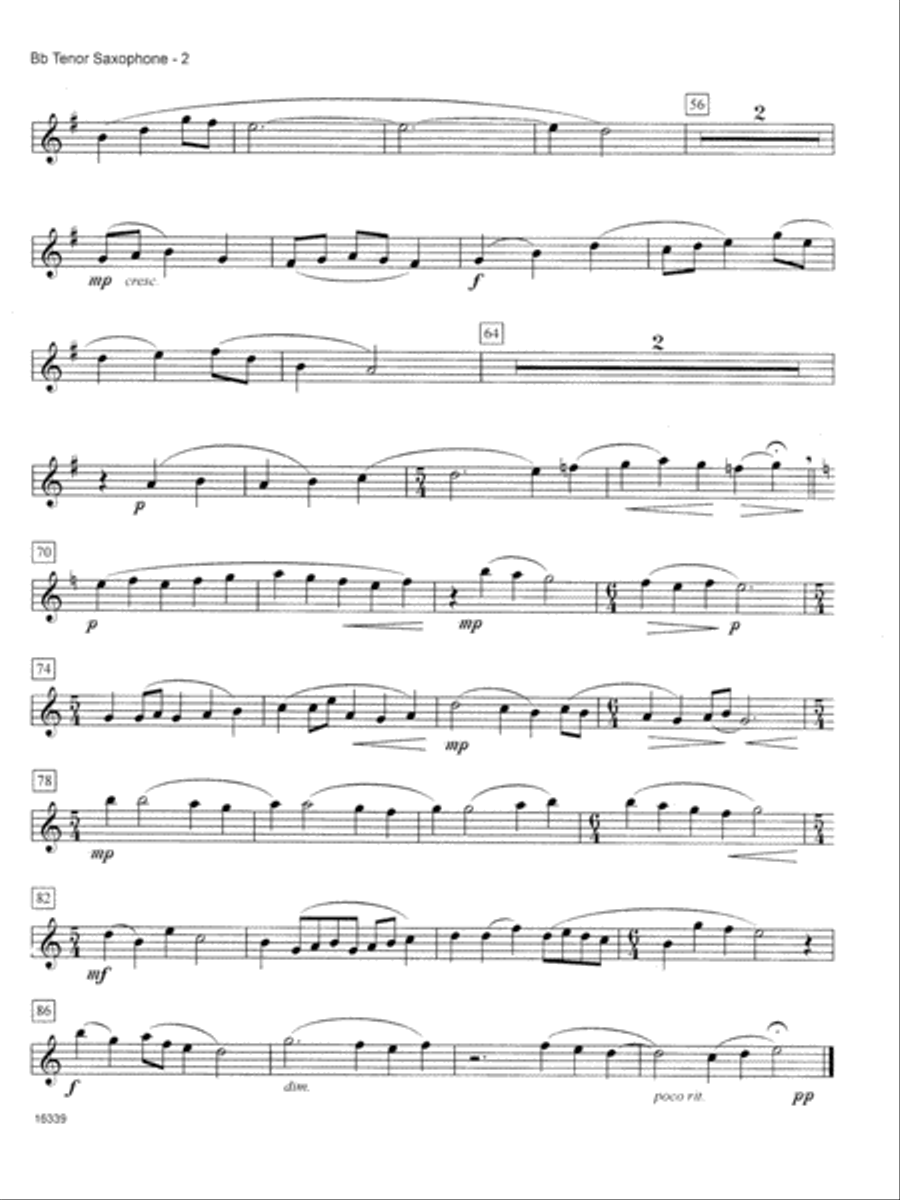 Three Advent Carols - Bb Tenor Saxophone