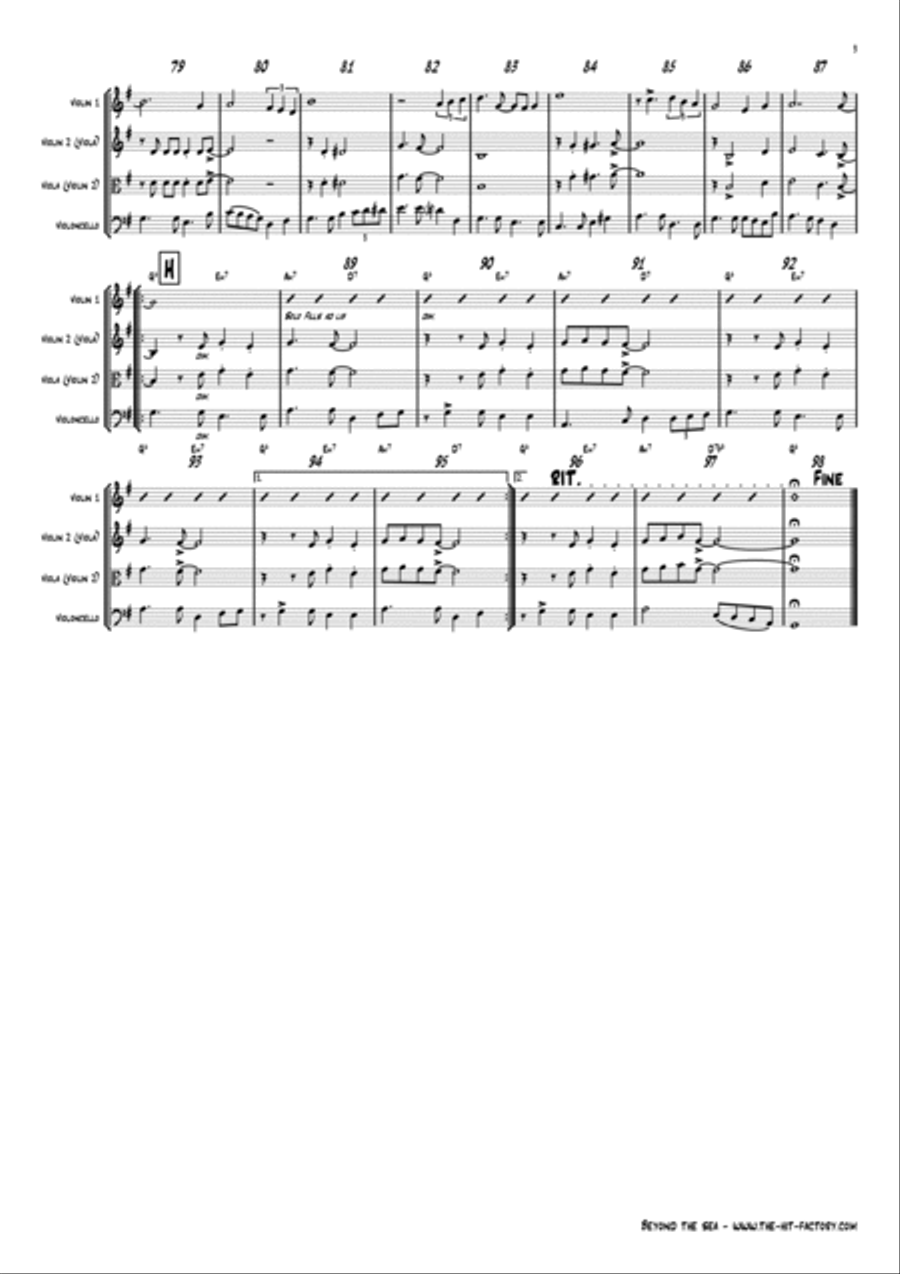 Beyond The Sea String Trio scores gallery preview page 3