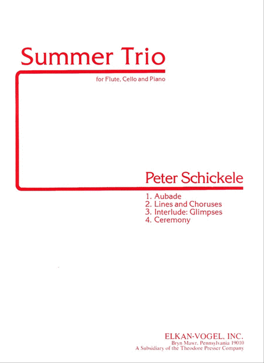 Summer Trio Chamber Music scores gallery preview page 1