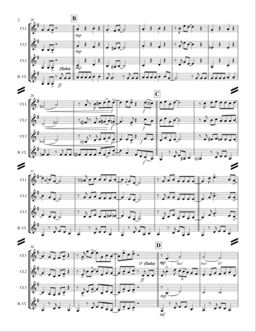 Blue Moon Woodwind Quartet scores gallery preview page 3