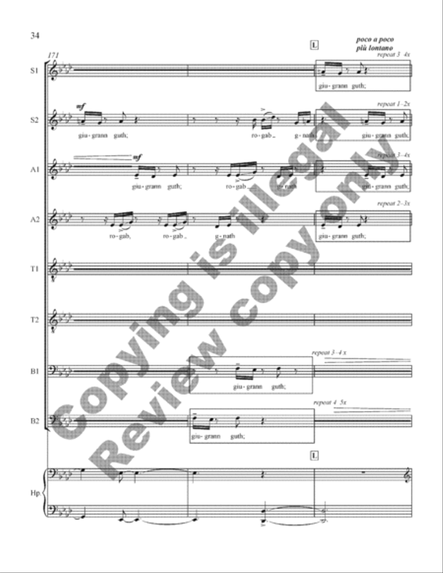Scel lem duib SSAATTBB scores gallery preview page 34