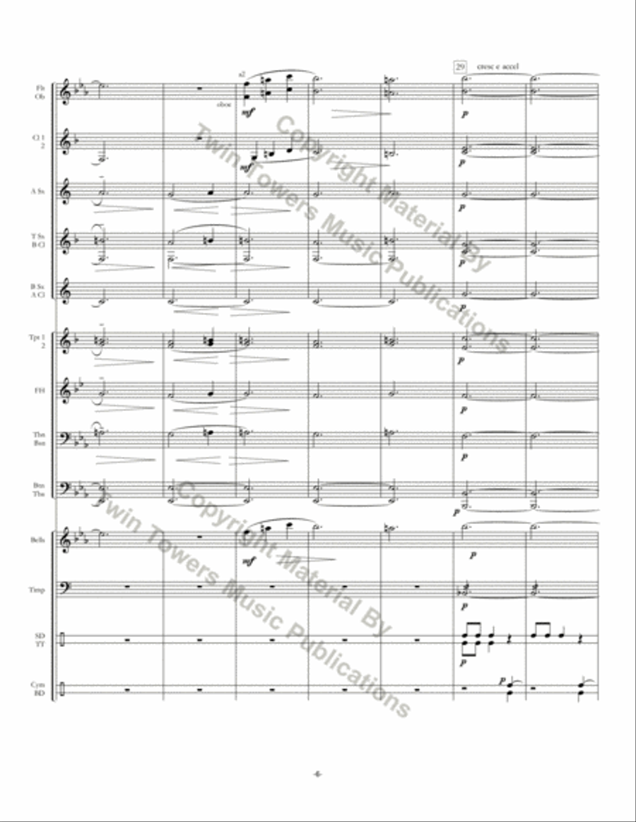 On An Old Gaelic Melody Concert Band scores gallery preview page 7
