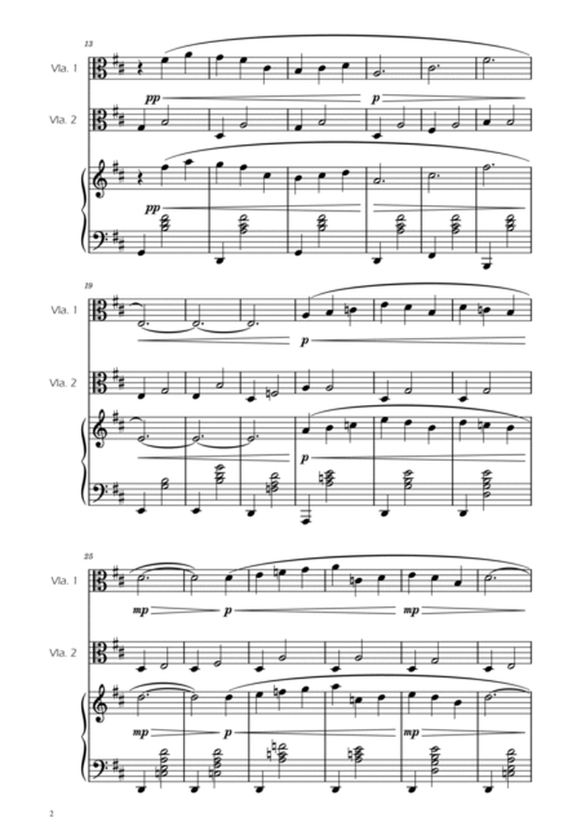 Gymnopedie No. 1 - Viola Duet w/ Piano image number null