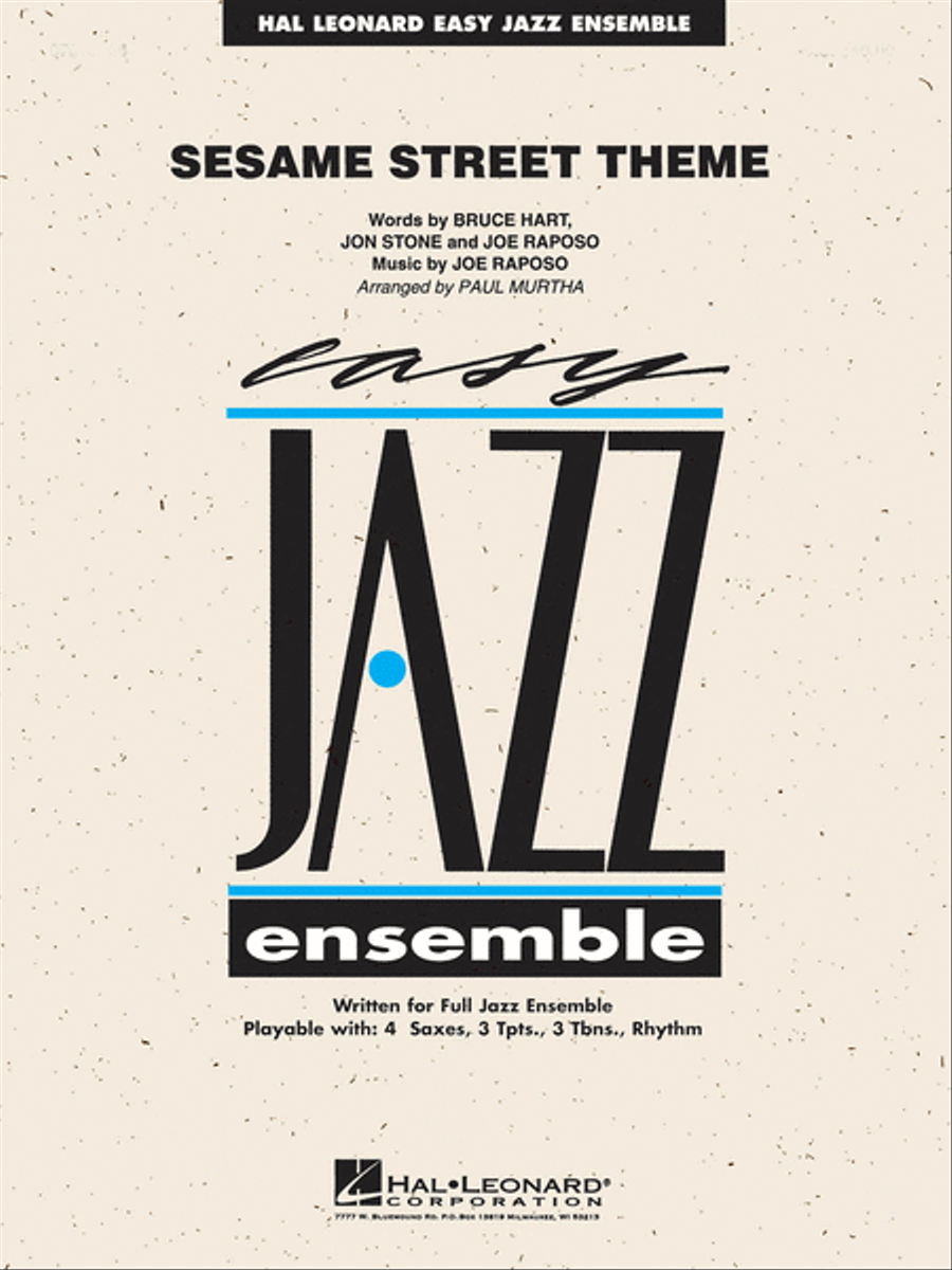 Sesame Street Theme Jazz Ensemble scores gallery preview page 1