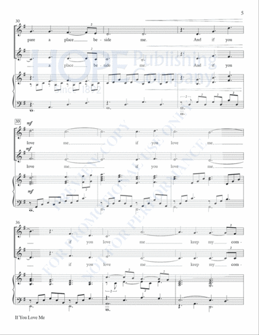 If You Love Me Vocal Duet scores gallery preview page 6