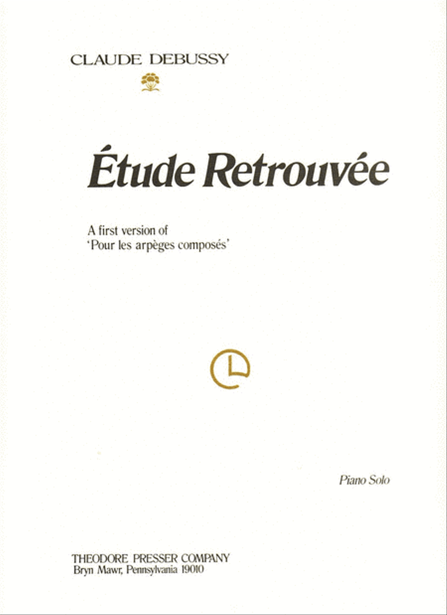 Étude Retrouvée Chamber Music scores gallery preview page 1