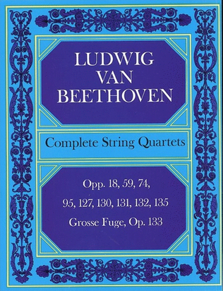 Book cover for Beethoven - Complete String Quartets Full Score