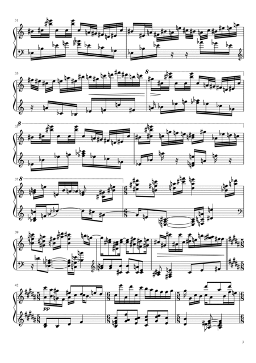 Lullaby Lullaby Piano Solo scores gallery preview page 3