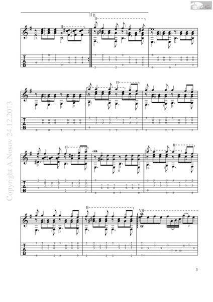 Besame Mucho (Sheet music for guitar) image number null