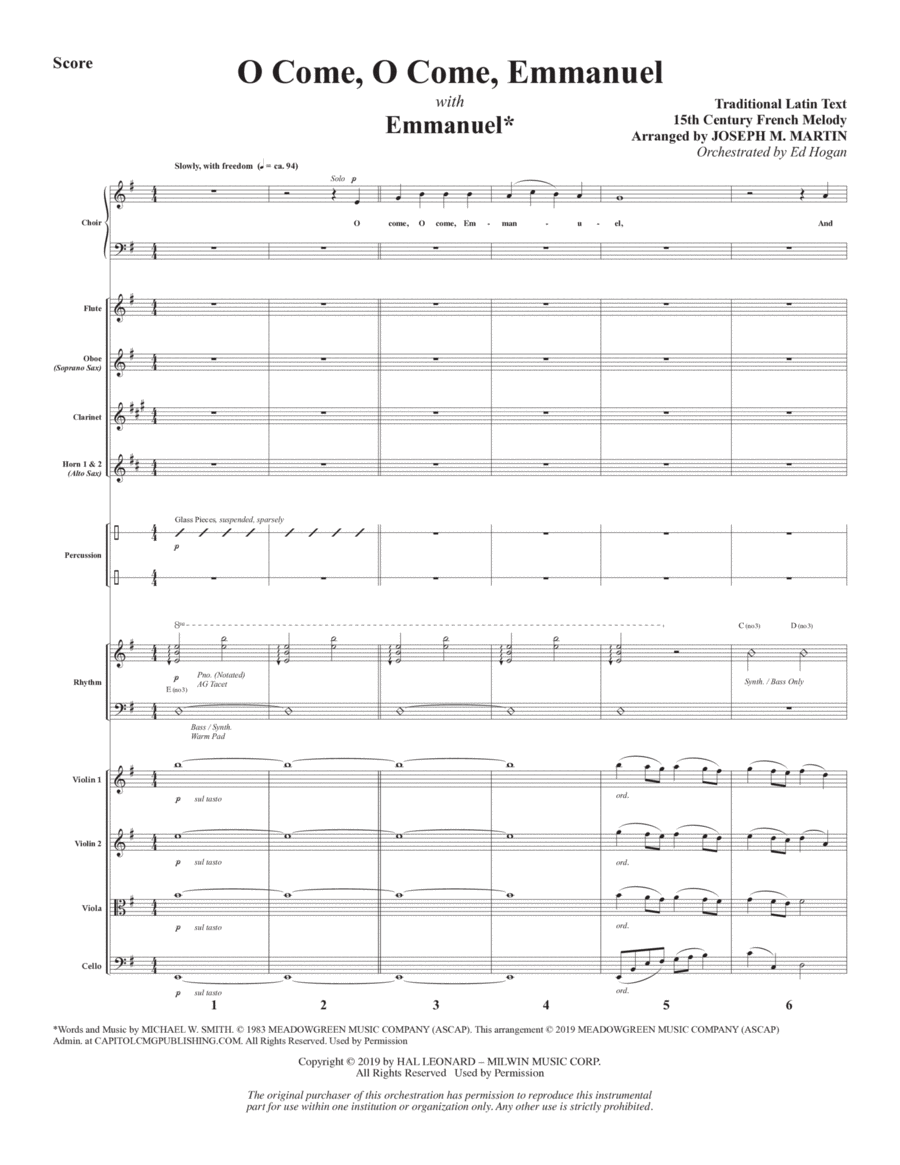 The Thrill of Hope (A New Service of Lessons and Carols) - Full Score Choir scores gallery preview page 1