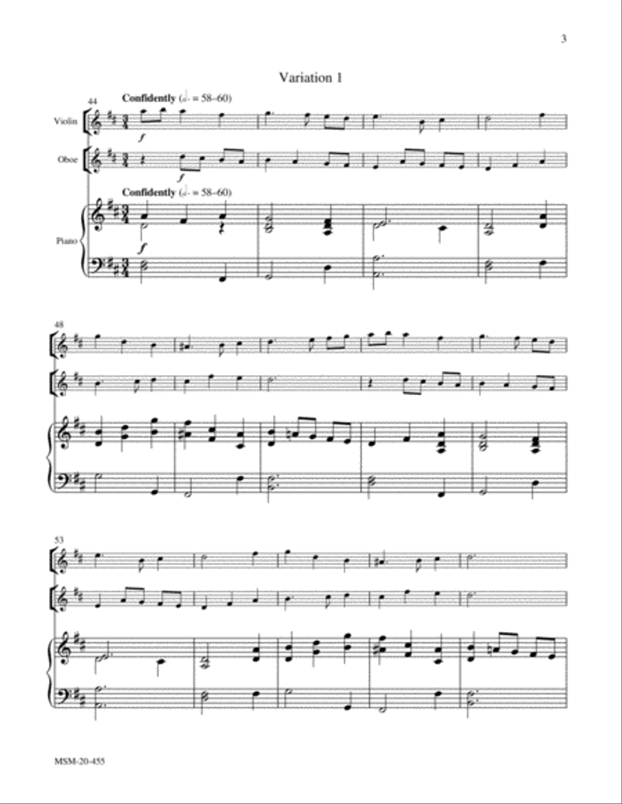 Awake, My Heart, with Gladness Piano Accompaniment scores gallery preview page 3