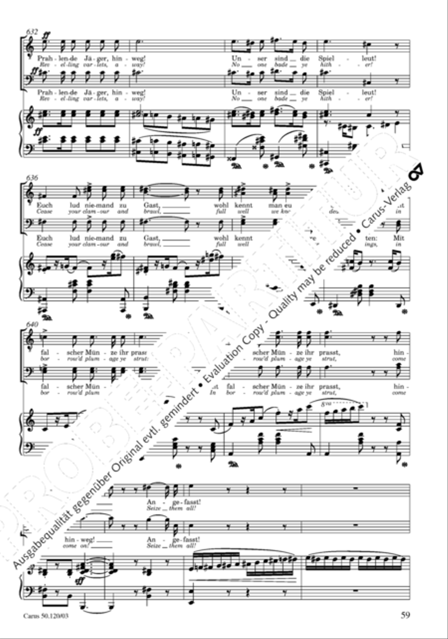 Christoforus + Das Tochterlein des Jairus (Gesamtausgabe, Bd. 9) 4-Part scores gallery preview page 60