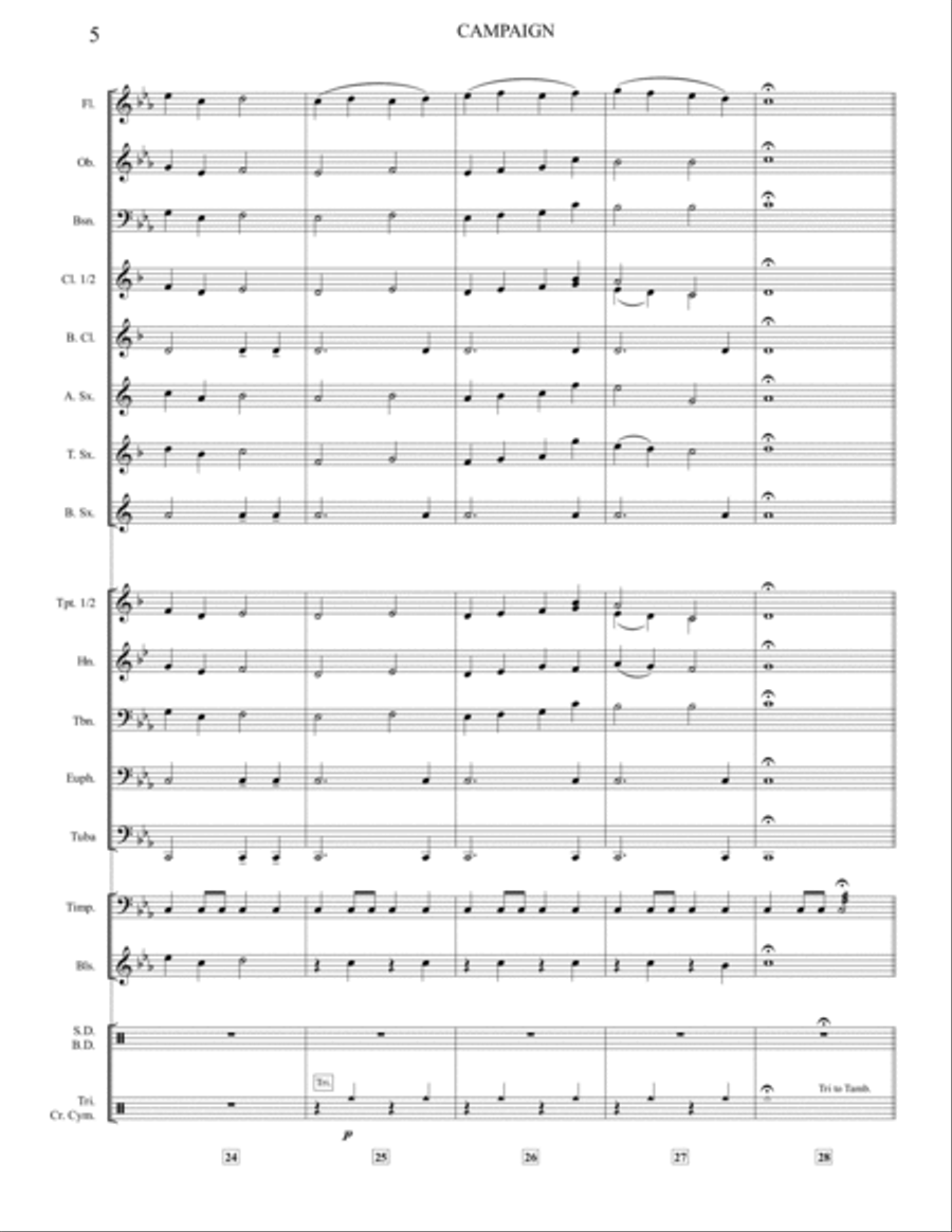 Campaign - S.R. Level 2 Concert Band scores gallery preview page 6