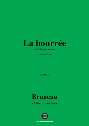 Book cover for Alfred Bruneau-La bourrée,in D Major