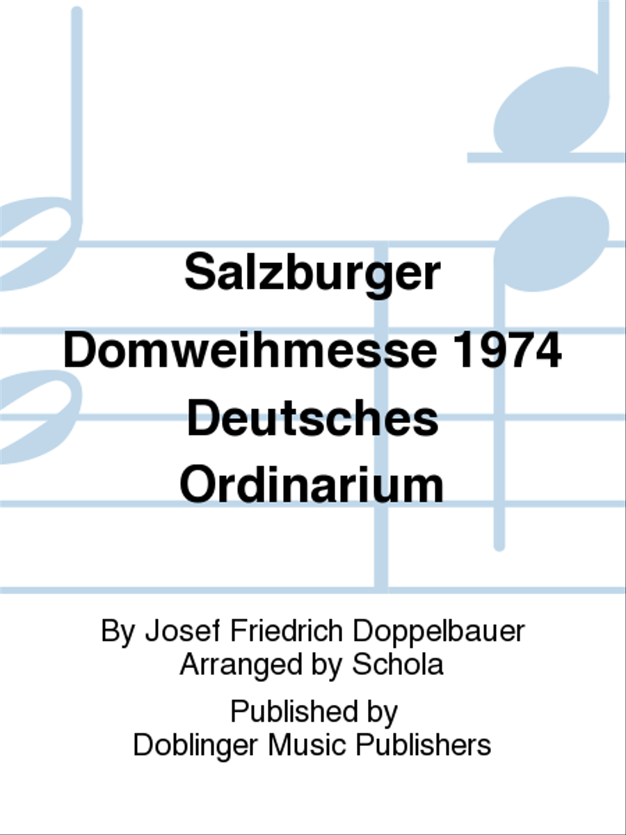 Salzburger Domweihmesse 1974 Deutsches Ordinarium Choir scores gallery preview page 1