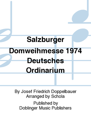 Salzburger Domweihmesse 1974 Deutsches Ordinarium
