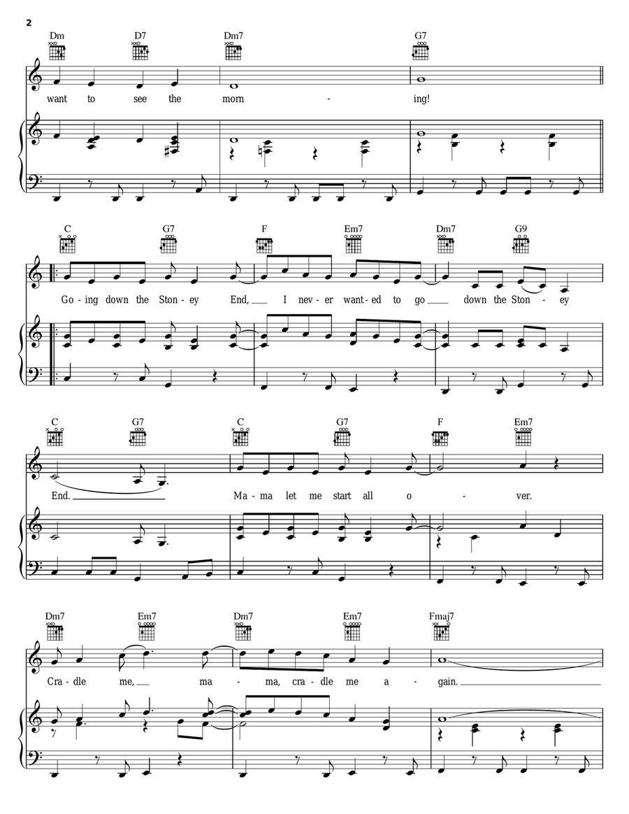 Stoney End Piano, Vocal, Guitar scores gallery preview page 2