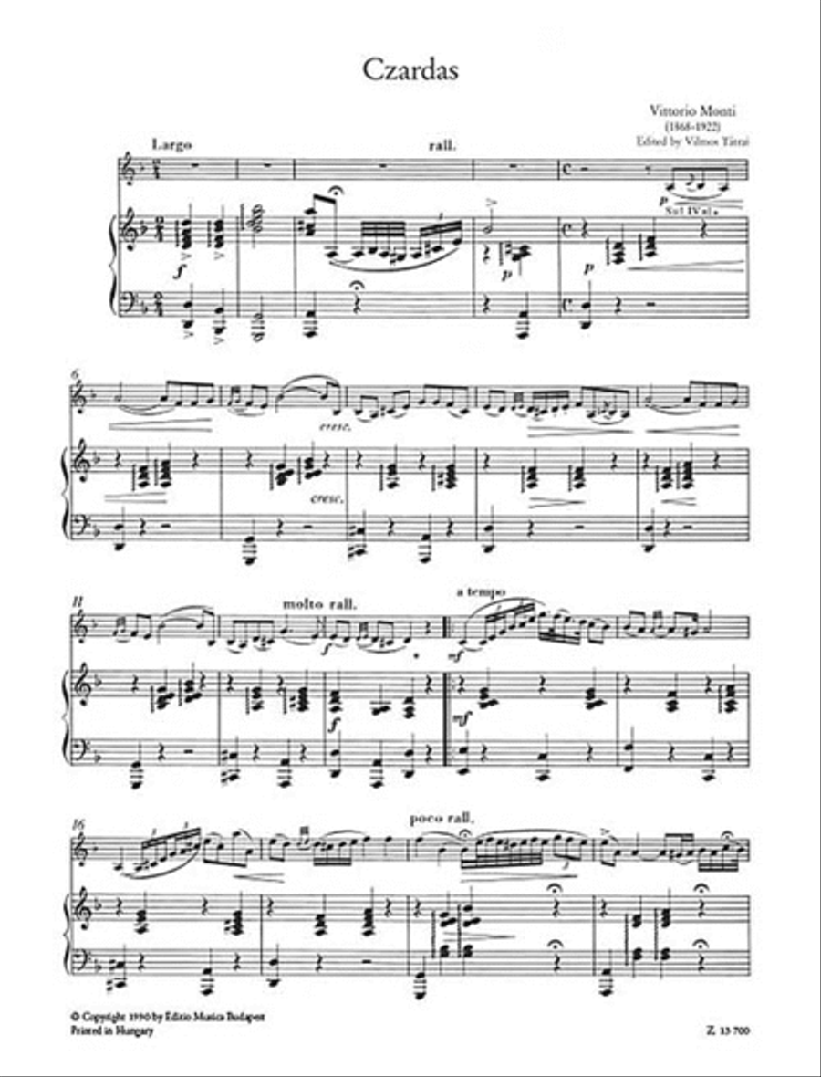 Czardas Violin Solo scores gallery preview page 2