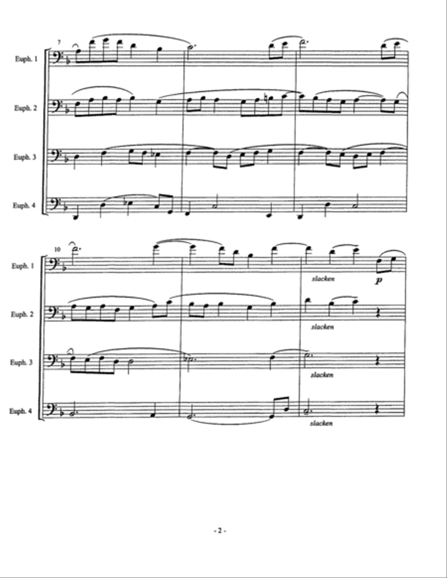 Adagio Euphonium Quartet scores gallery preview page 4