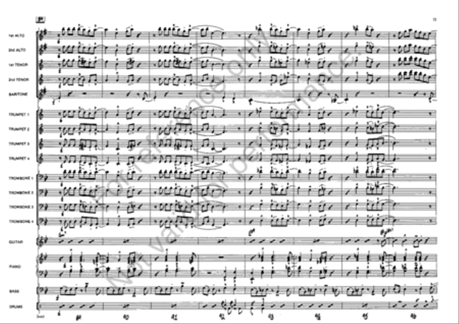 Turkey Shoot Turkey Shoot Jazz Ensemble scores gallery preview page 13