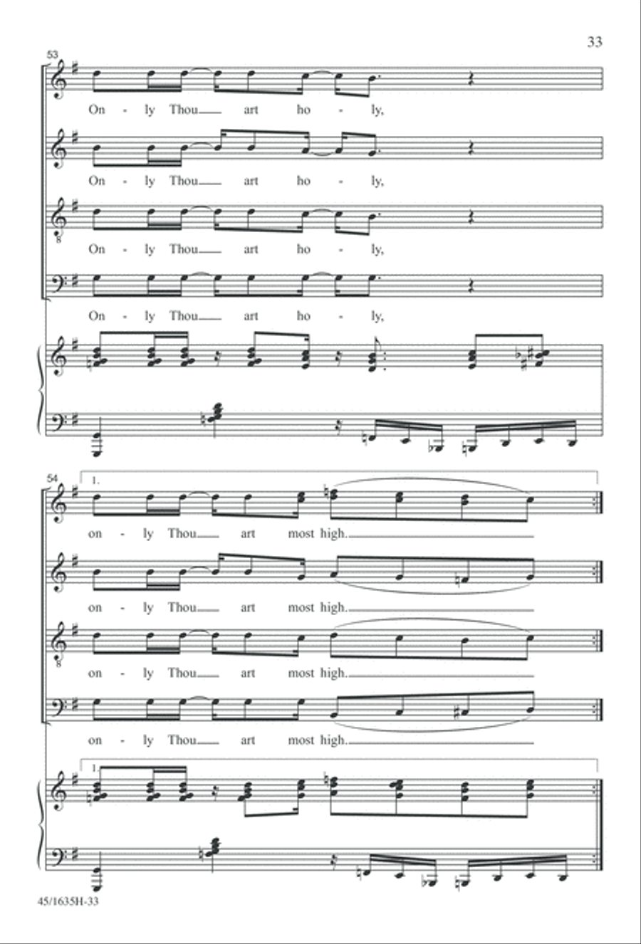 Mass: A Celebration of Love and Joy 4-Part scores gallery preview page 33