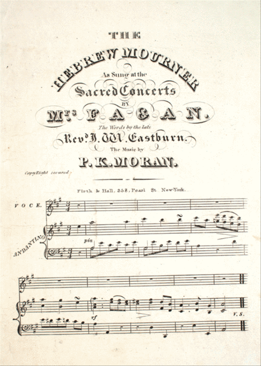The Hebrew Mourner Voice scores gallery preview page 1