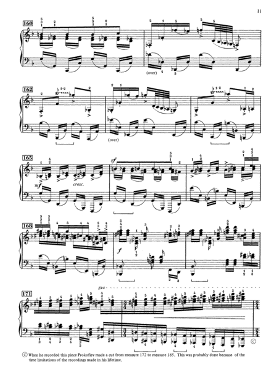 Prokofiev: Toccata, Opus 11 Small Ensemble scores gallery preview page 3