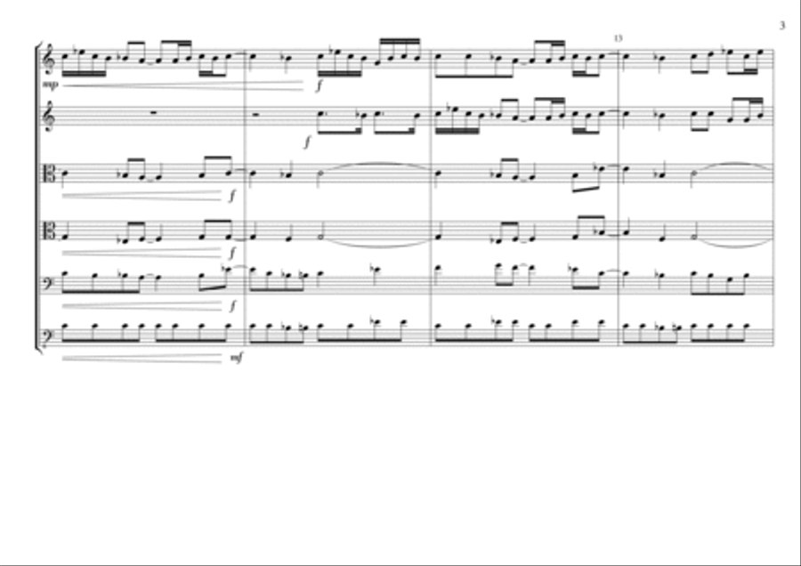 Strutting Strings Prelude String Quartet scores gallery preview page 4