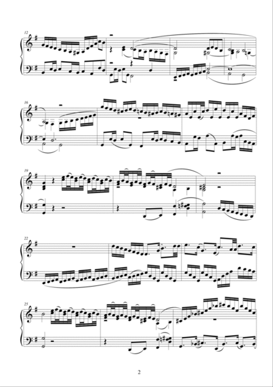 Little Prelude and Fantasy for Piano - CS107 4-Part scores gallery preview page 2