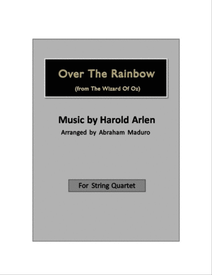 Over The Rainbow (from The Wizard Of Oz) String Quartet scores gallery preview page 1