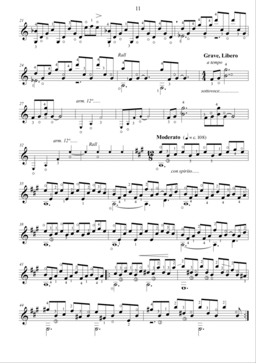 Voce leggera Acoustic Guitar scores gallery preview page 2
