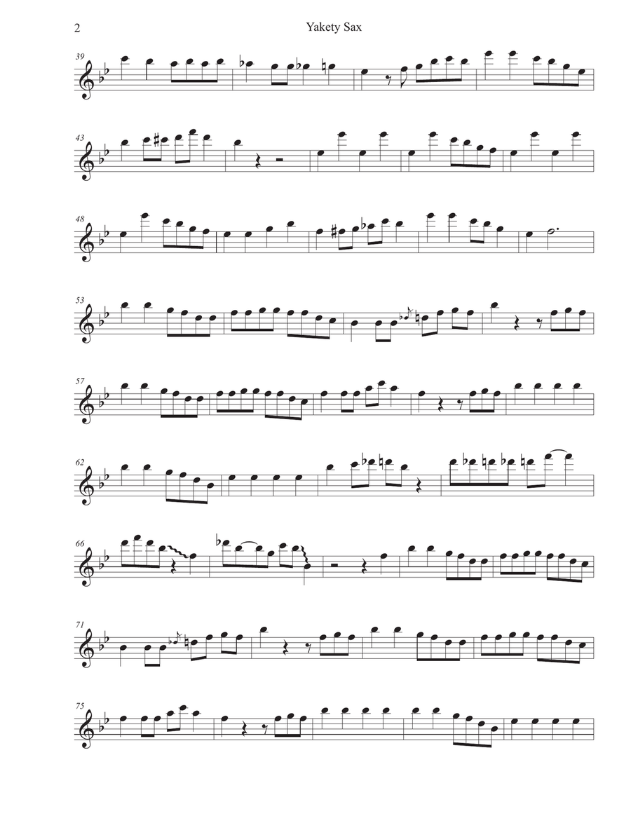 Yakety Sax Yakety Sax Small Ensemble scores gallery preview page 2