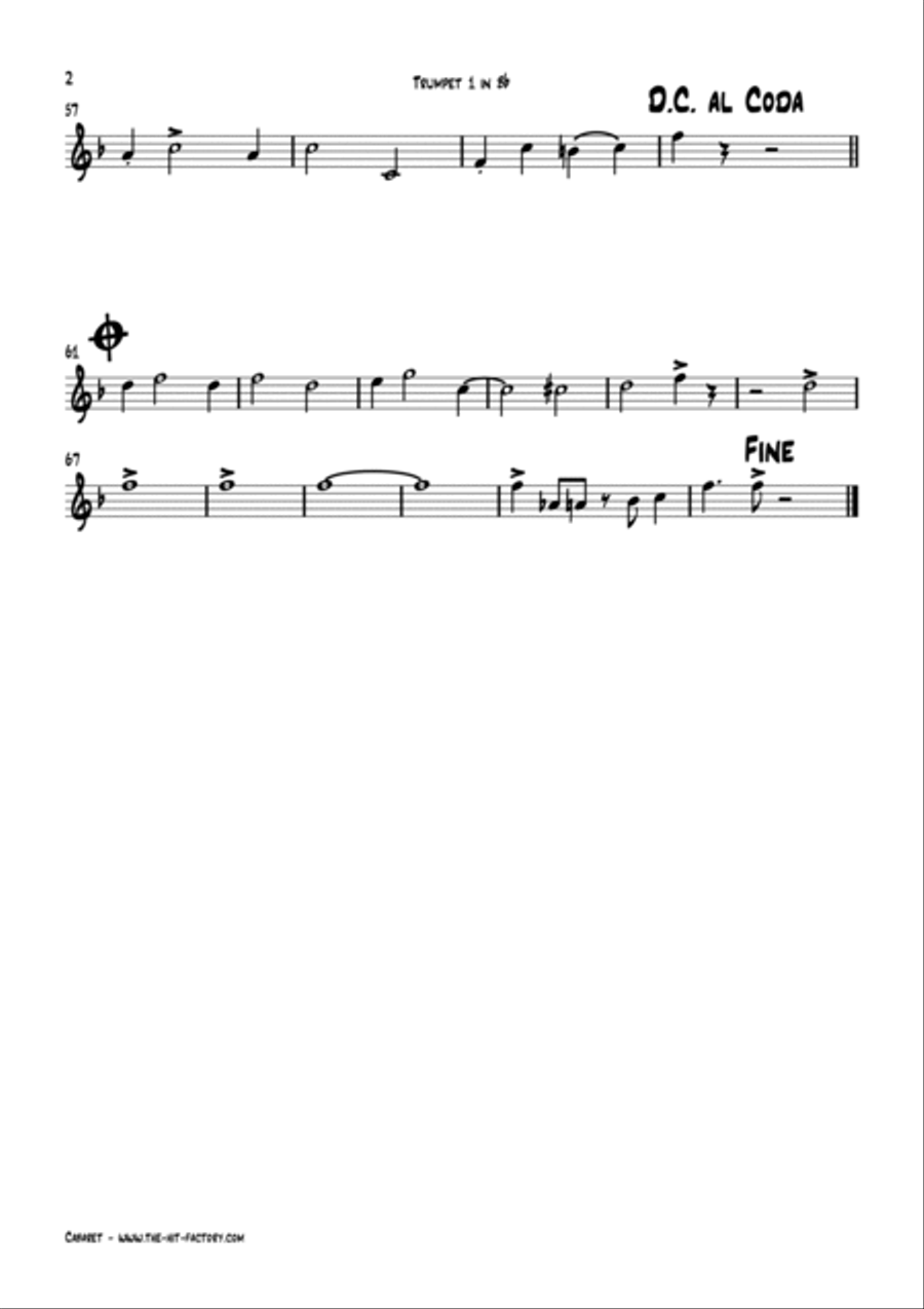 Cabaret Horn scores gallery preview page 6