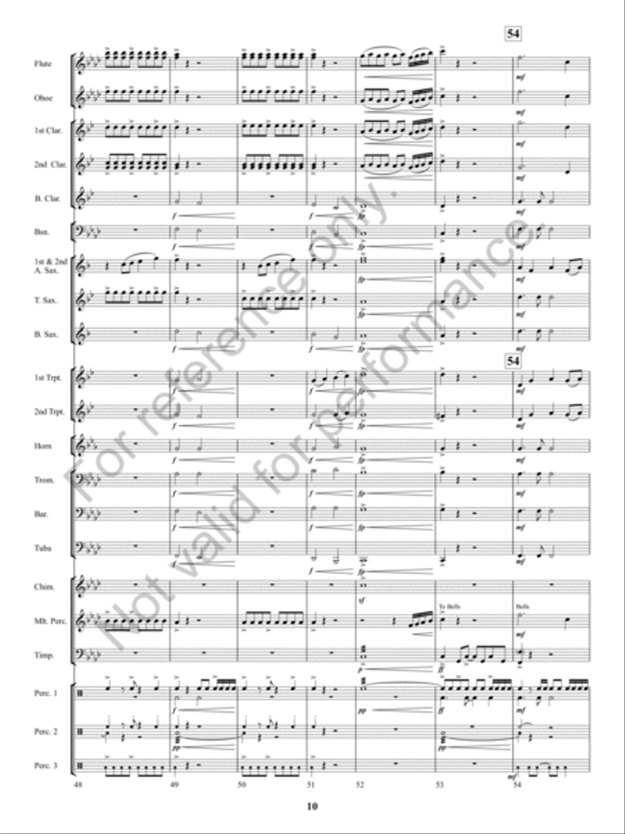 Kennesaw Mountain Celebration Concert Band scores gallery preview page 9