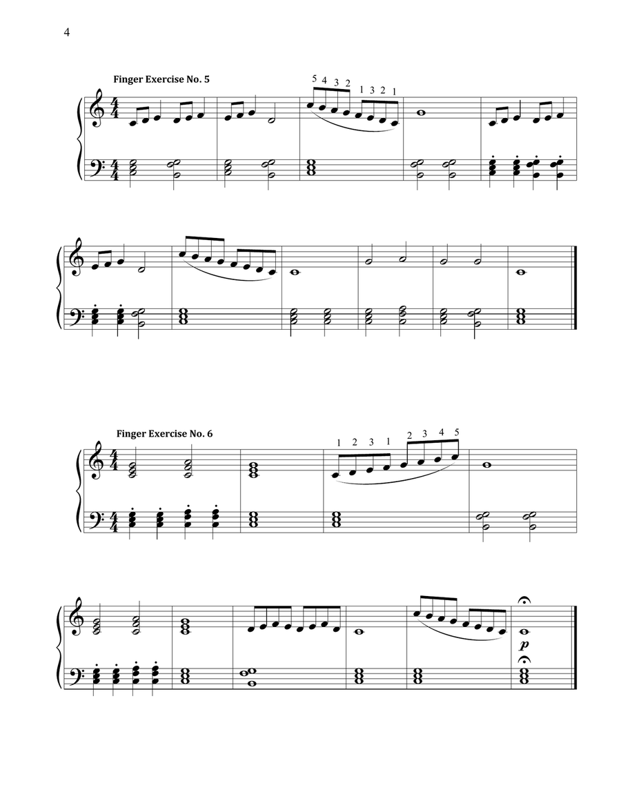Fun with Chords: Finger Exercise Collection Piano Method scores gallery preview page 4