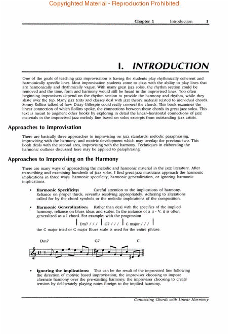 Connecting Chords with Linear Harmony