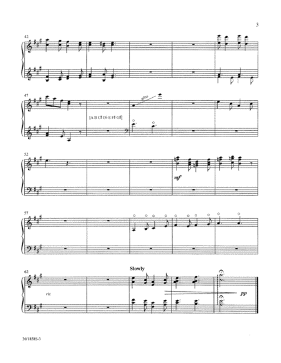 Glad Tidings of Great Joy - Harp Part Choir scores gallery preview page 5