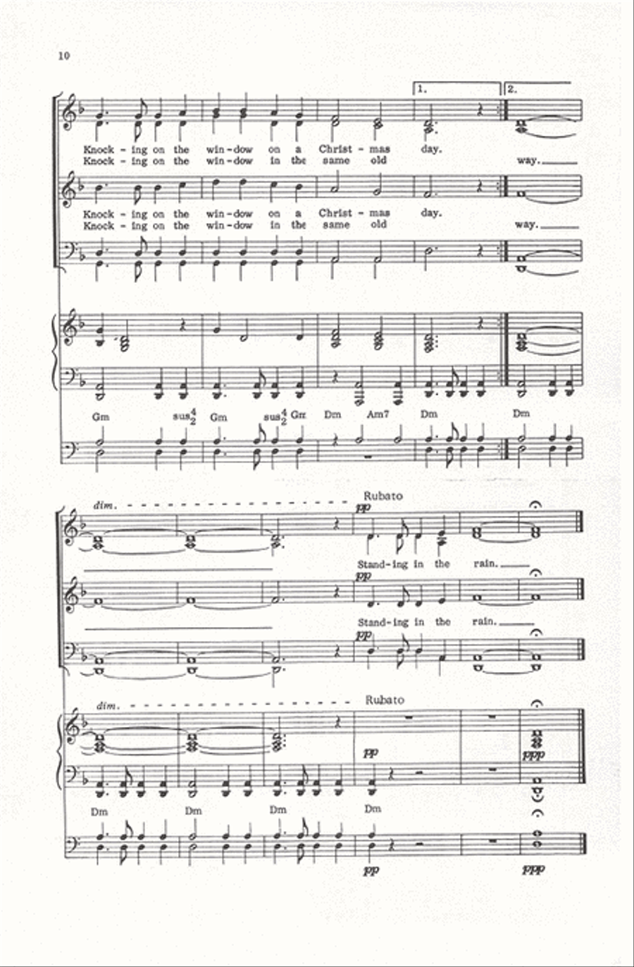 Standing in the Rain Standing in the Rain Divisi scores gallery preview page 9
