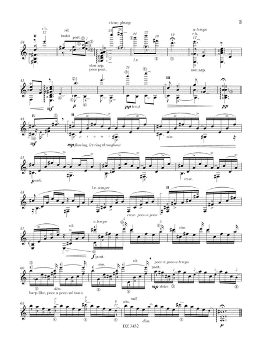 Abode and Below Classical Guitar scores gallery preview page 4