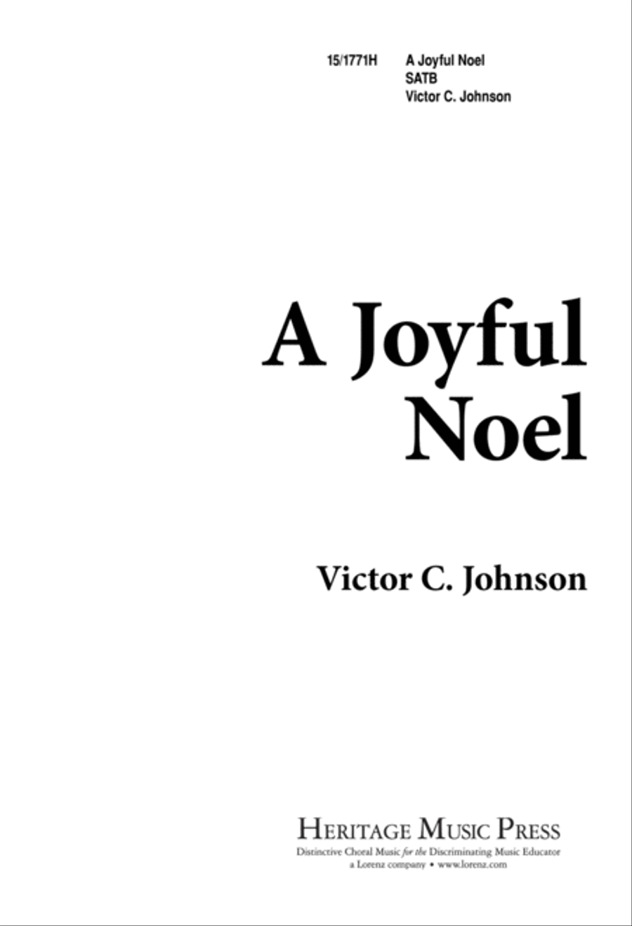 A Joyful Noel 4-Part scores gallery preview page 1