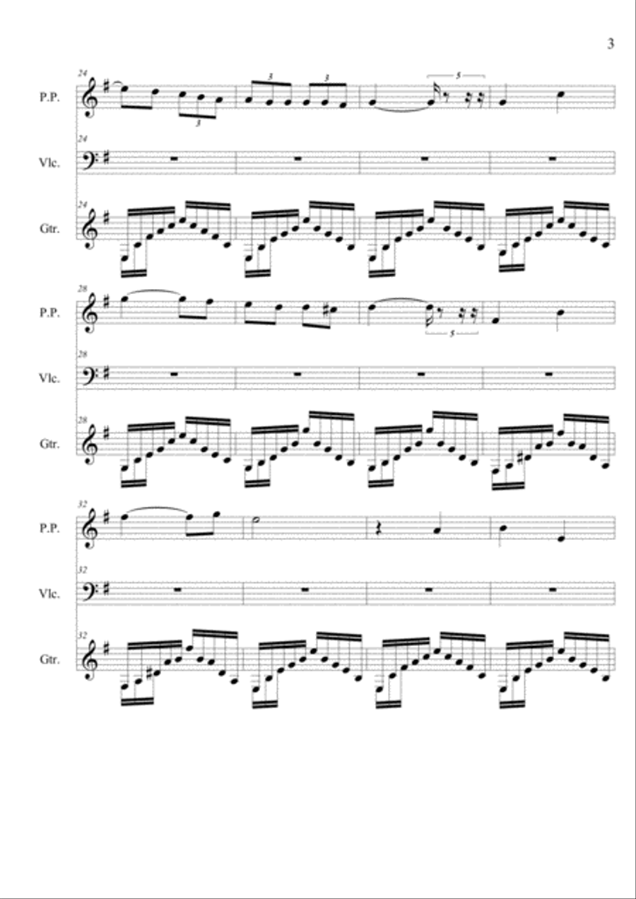 Opus Quintuplet Opus Quintuplet Classical Guitar scores gallery preview page 3