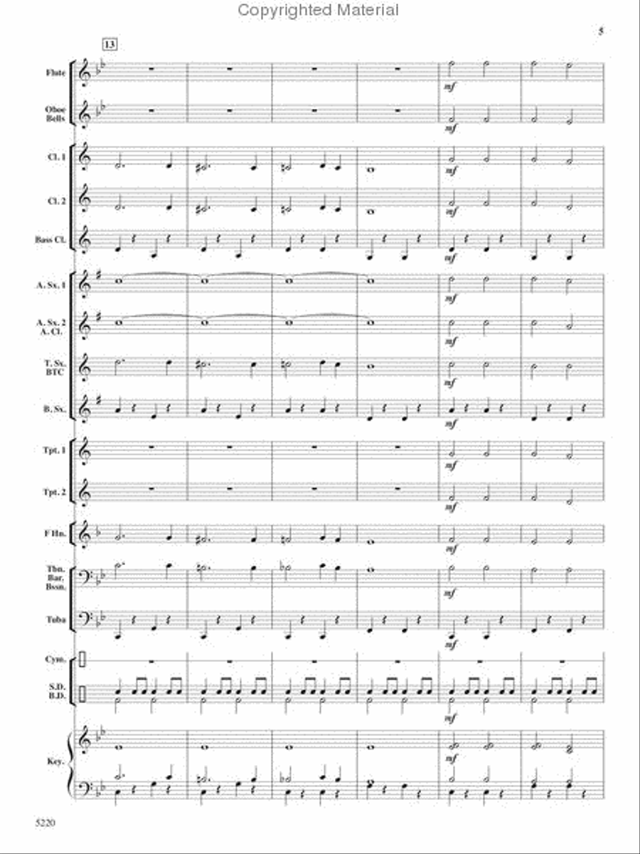Patriots on Parade Concert Band scores gallery preview page 4