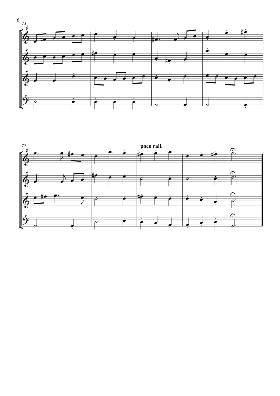 Recorder Quartet - The Dances of the Year Small Ensemble scores gallery preview page 6