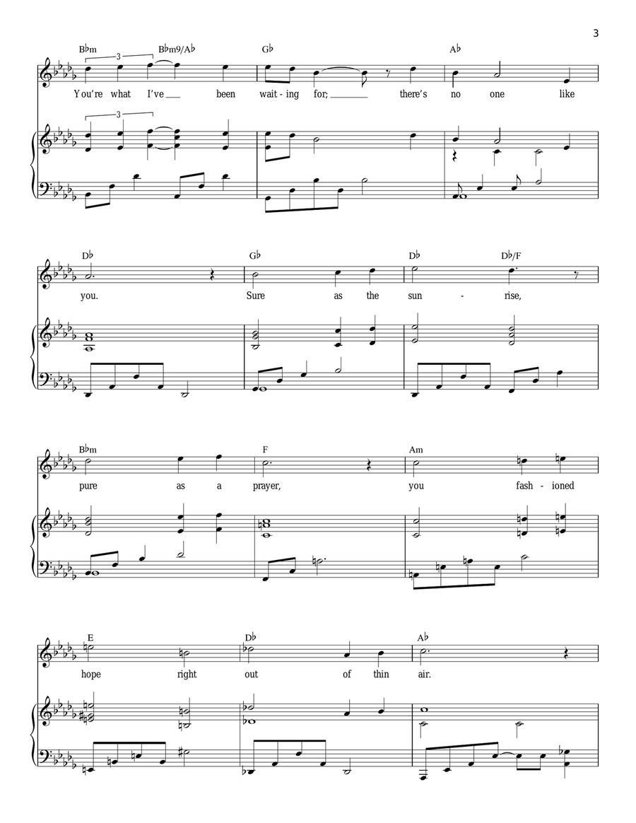 No One Like You Piano, Vocal scores gallery preview page 3