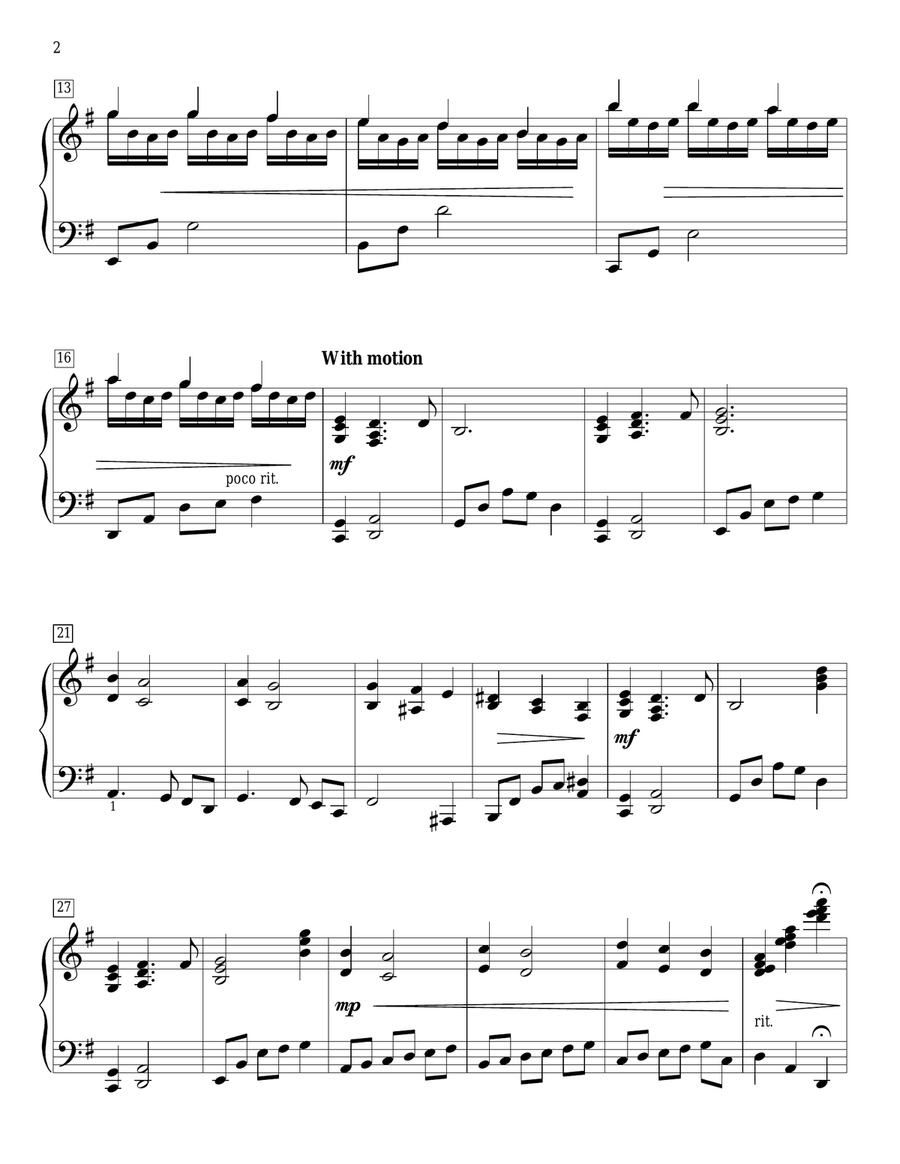Chanson D'Amour Piano Solo scores gallery preview page 2