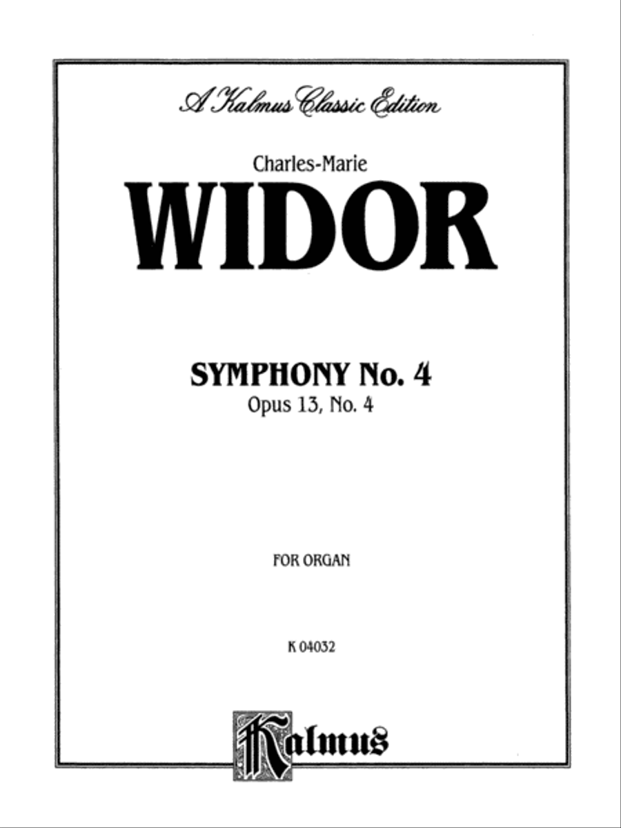 Symphony No. 4 in F Minor, Op. 13